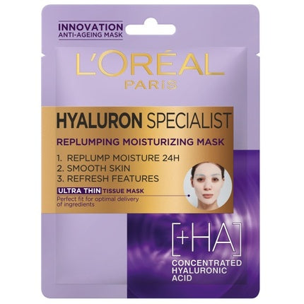L'Oreal Hyaluron Specialist Moisturizing Face Mask On Fabric 30g