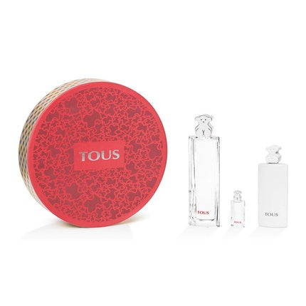 Tous Eau De Toilette Set 90ml Vaporizer + Miniature 4.5ml + Perfumed Body Lotion 100ml
