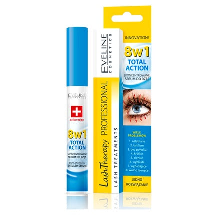 Eveline Lash Therapy Total Action 8in1 Serum For Eyelashes 10ml