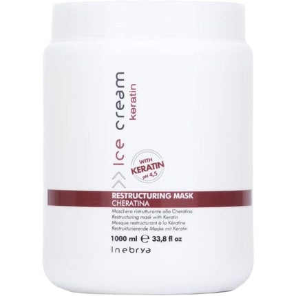INEBRYA Ice Cream Keratin Restructuring Mask 1000ml
