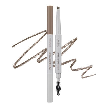 rom&nd HAN ALL FLAT BROW Waterproof Angled Tip Precision Eyebrow Pencil for All Brows - Modern Beige