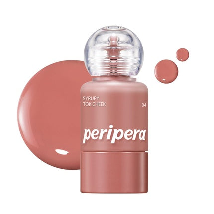 Peripera Syrupy Tok Cheek 5 Colors Liquid Blush Dewy Finish and Hydration