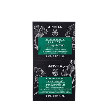 Apivita Express Beauty Ginkgo Biloba Eye Mask 2x2ml