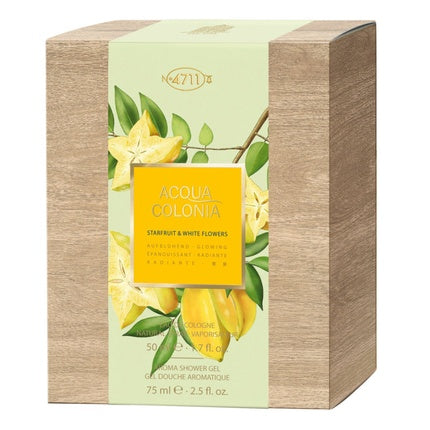 4711 Acqua Colonia Shower Gel Starfruit White Flowers Set - Eau De Cologne 50ml And Shower Gel 75ml