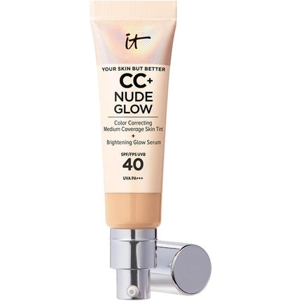 IT Cosmetics Your Skin But Better CC+ and Nude Glow Lightweight Medium Coverage Foundation and Glow Serum Medium 1g