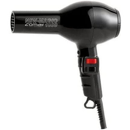 COMAIR New Magic 1800 Hair Dryer 1800/2000W Black AC Motor 2 Nozzles 230/240V 50/60Hz
