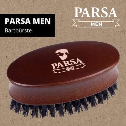 PARSA MEN Beard Brush Softens, Shapes, Cleanses and Cares for Every Beard