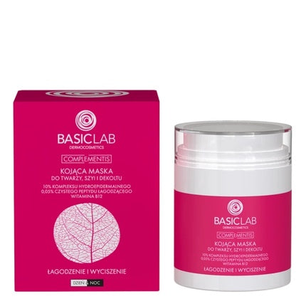 Basiclab Soothing Face Neck & Dcollet Mask Calming & Relief 50ml