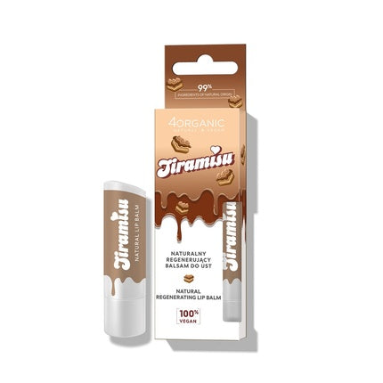 4organic Natural Lip Balm Tiramisu 5g
