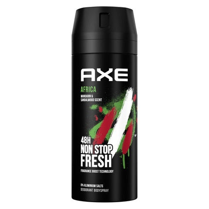 Axe Bodyspray Africa Without Aluminum Salts Non Stop Fresh 150ml