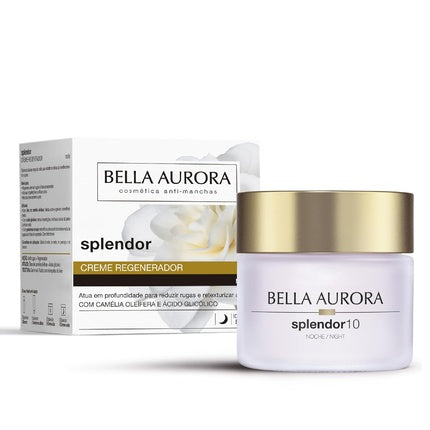 Bella Aurora Splendor10 Anti-Aging Treatment 50+ Years Moisturizing Regenerating Night Cream
