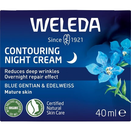 Blue Gentian & Edelweiss Contouring Night Cream Moisturising Cream Natural