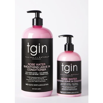 Tgin Rose Water Smoothing Leave-In Conditioner for Natural Hair 32 Oz