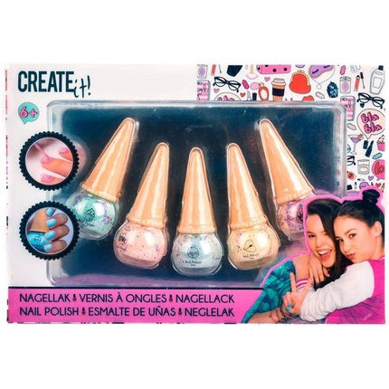 Create It! Nail Polish Set Ice Cream 8 Ml Girls 5-piece