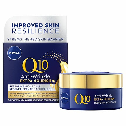 Nivea Q10 Power Antiwrinkle Extra Nourishing Night Cream 50 Ml