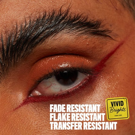 NYX PROFESSIONAL MAKEUP Vivid Brights Liquid Liner Smear-Resistant Eyeliner with Precise Tip - Red 04