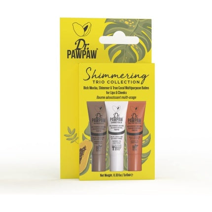 Dr. Pawpaw Shimmering Trio Gift Set - Shimmer, True Coral, Rich Mocha