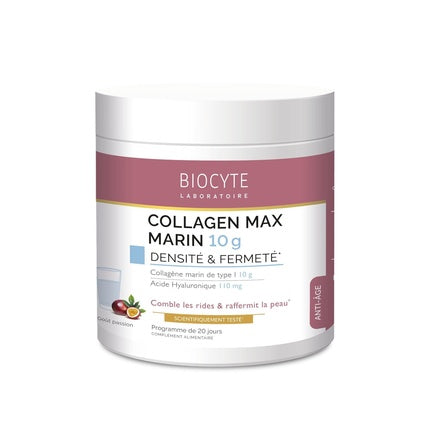 Biocyte Anti-Aging Dietary Supplement Collagen Max Marine Density And Firmness Passion Flavor - 210 G