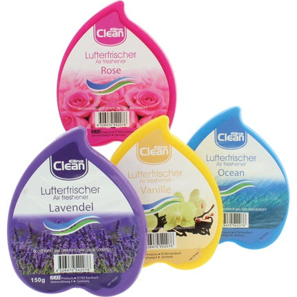 Clean Air Freshener Gel 150g Assorted Scents Rose Lavender Vanilla & Ocean