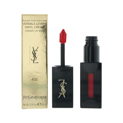 Yves Saint Laurent Ysl Rouge Pur Couture Vinyl Cream 402 Rouge Remix Lip Stain 55ml For Women