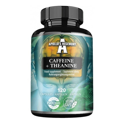 Apollo's Hegemony Caffeine + Theanine Dietary Supplement 120 Capsules
