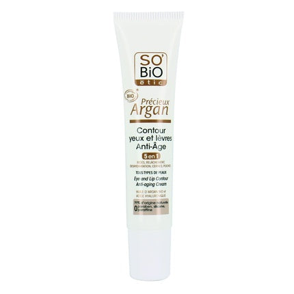 So Bio Etic Antiaging Lip & Eye Contour With Hyaluronic Acid & Organic Argan Oil