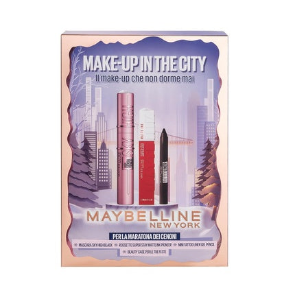 Maybelline New York Make Up In The City Gift Set Christmas Mascara Sky High