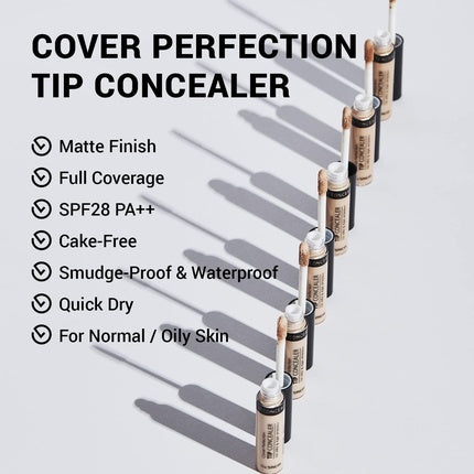THESAEM Cover Perfection Tip Concealer SPF28 PA++ 6.5g Brightener