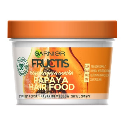 Fructis Papaya Hair Food Regenerating Mask For Damaged Hair 390ml