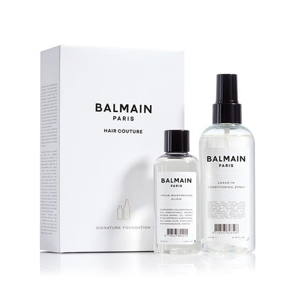 Balmain Professionnel Signature Foundation Set - Hair Leave-In Conditioner 200 Ml & Argan Moisturising Elixir Hair Oil 100 Ml