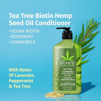 Hempz Biotin Hair Conditioner Tea Tree & Chamomile for Scalp Care