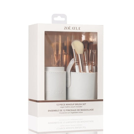 Zoe Ayla 12 Piece Brush Set- White