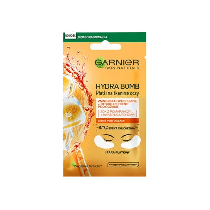 Garnier Moisture Fresh Look Eye Tissue Mask - Orange, 6g