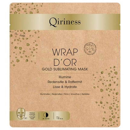 Qiriness Wrap D'Or Microfiber Sheet Mask