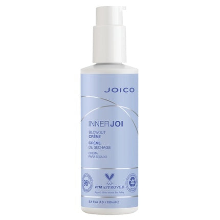 Joico InnerJoi Blowout Creme Styling For All Hair Types Sulfate & Paraben Free Vegan Formula 5.1 Fl Oz