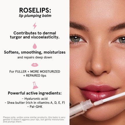 Rosegold Roselips Plumping Balm for Lips 98% Natural