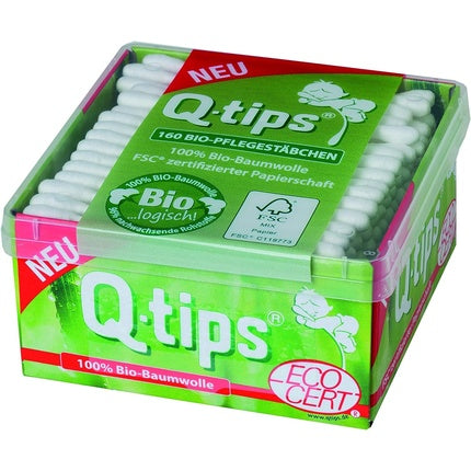 Q-tips Bio Care Sticks Cube Box 160 Sticks