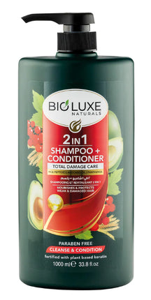 Bioluxe Naturals Total Damage Care 2in1 Shampoo Conditioner 1000ml
