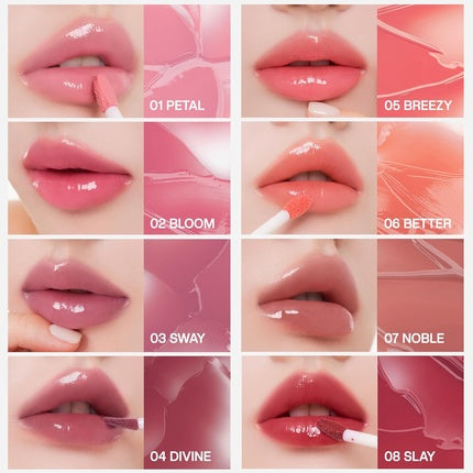 Icy Glow Lip Tint Vegan Collagen No-Stain Hydrating Gloss K-Beauty