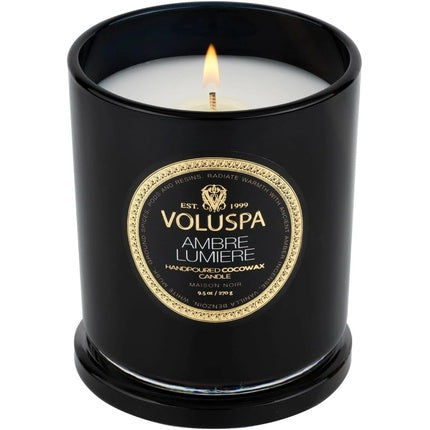 Voluspa Maison Noir Ambre Lumiere Scented Candle with Lid 270g