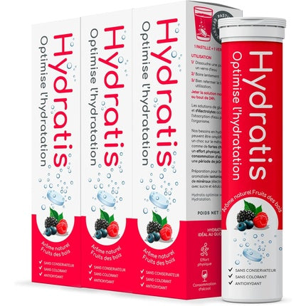 Hydratis Accelerated Hydration Fruits of the Forest 20 Tablets - Pack of 3
