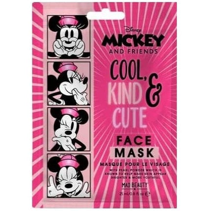 Mad Beauty Mickey & Friends Disney Single Face Mask Pearl Minnie Mouse