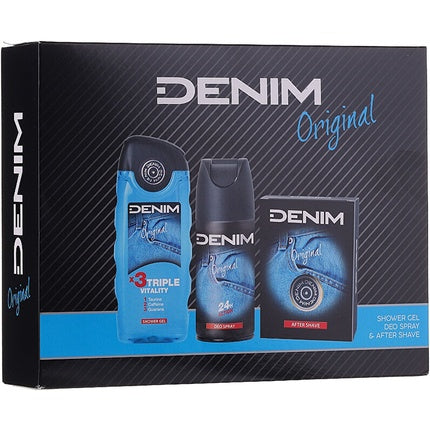 Denim Original Aftershave 100 Ml Deodorant Spray 150 Ml Shower Gel 250 Ml