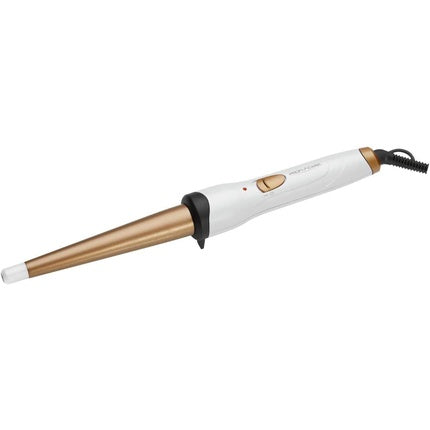 ProfiCare PC-HC 3049 Conical Curling Iron with Heat-Insulated Tip - White/Gold