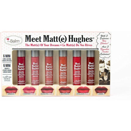 theBalm Meet Matt(e) Hughes Mini Liquid Lipsticks Vol. 12 - Pack of 6