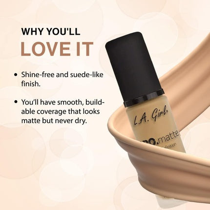LA Girl PRO.matte HD Long Wear Matte Foundation GLM673 Beige