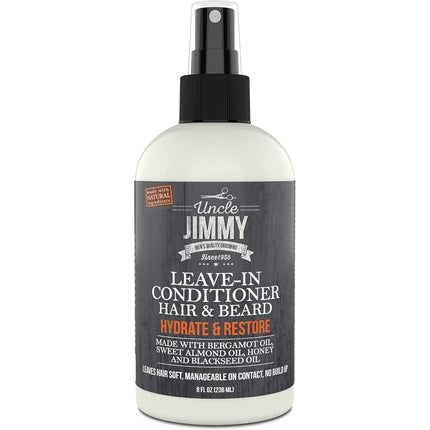 Uncle Jimmy Men's Hair & Beard Leave-In Conditioner 8oz