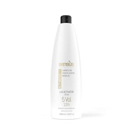 Stabilized Cream Peroxide Lux Activator by Sens.us Special Stabilized Oxidizing Cream Enriched With Innovative Active Ingredients 1000ml 5 Vol 1.5
