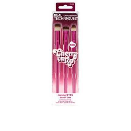 Cherry On Top Mesmereyes Brush Trio 3 Units - Essential Makeup Brushes For Stunning Eye Looks