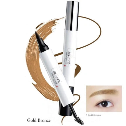 Mir Brow Plume Perfection Eyebrow Dye And Mascara Gold Bronze